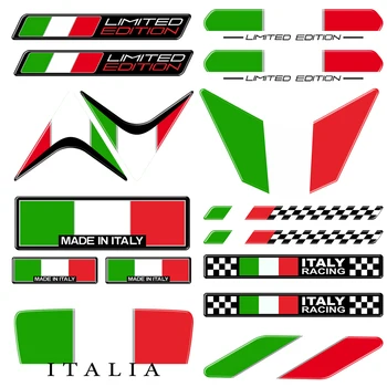 3D motorkerékpár matricák Matrica Olaszország Tank Helmet Limited Edition logó a Ducati számára Aprilia Benelli Yamaha Honda Suzuki Kawasaki