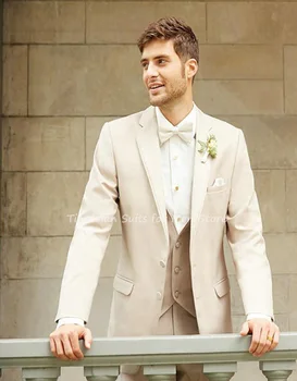 3db pezsgőkabát nadrág mellény egyedi gyártású kabát bevágás hajtóka blézer nadrág személyre szabott karcsú férfi party viseljen esküvői öltöny szettek