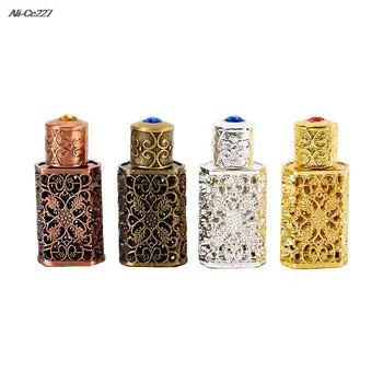 3ml Mini Antiqued parfüm újratölthető üveg Arab stílusú illóolajok porlasztó parfüm spray palack esküvői dekorációs ajándék