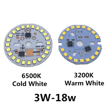 3W 5W 7W 9W 12W 15W AC 220V LED PCB Met Geïntegreerde Ic meghajtó meghajtó nélküli Meleg ész / szellem Vezető nélküli alumínium plaat tábla voor lámpa licht