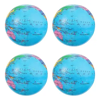 4 darab Squeeze Toy Finger Exercise Squishy Stress Relief Ball Earth Globe Squeeze Ball for Carnival Party Favors Office