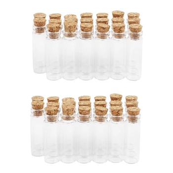 40Pcs 11X32mm Tiny Mini Empty Clear Parafa üveg palackok injekciós üvegek 2Ml