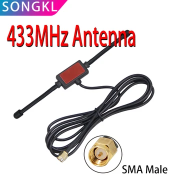 433MHz antenna kürt patch antenna SMA apa 1.5M 3M kábellel RG174 sonka rádióhoz DTU modell walkie talkie stb