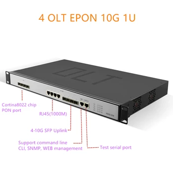 4port EPON OLT 4port E04 1U EPON OLT 1.25G uplink 10G 4 port triple-play olt eponport PX20+ PX20++ PX20+++ 4 pon 1.25G SFP