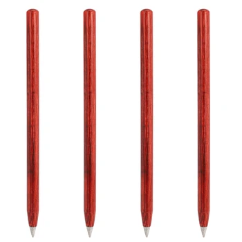 4X irodai örök ceruza Örök fém toll Tinta nélküli toll Irodai festés Tiszta és tartós kütyük Diákkellékek