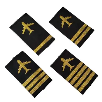 5 pár Nemzetközi légitársaság egyenruhája Epaulet pilóta ing Epaulets válltáblák Stewardess blúz rang kabát kiegészítők