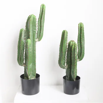 50/75cm Mesterséges trópusi kaktusz Hamis sivatagi növények Zöld zamatos növény Kaktuszlabda asztali cserepes fa otthoni dekorációhoz