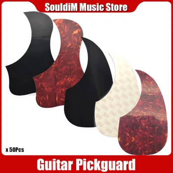 50Pcs akusztikus gitár pickguard madár és virág pengető védő Öntapadós celluloid pengetővédő 40