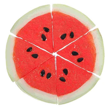6db mesterséges hamis görögdinnye szelet műgyümölcs kis görögdinnye szelet modellek dekorok