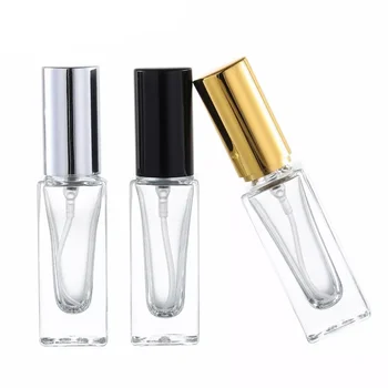 6ML átlátszó üveg parfümös üveg spray üres üvegpalack újratölthető mini permetező flakon hordozható parfümadagoló palack