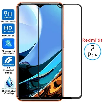 9D Edzett védő üveg a Redmi 9T képernyővédő fólián Xiaomi Redmi9T Readmi 9 T T9 biztonsági filmhez Xiaomi Xaomi Redmy Remi 9H