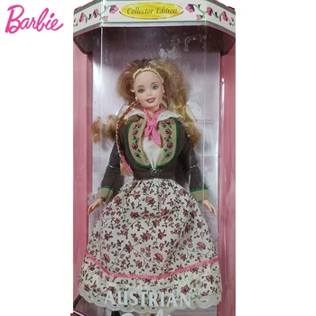 A világ eredeti Barbie babája Osztrák 1999 pásztorkabát virágszoknya Vintage lányok játékok gyerekeknek 1/6 gyűjtői kiadás