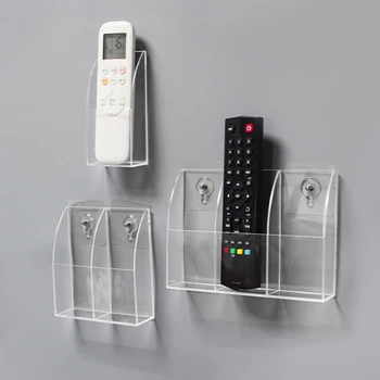 akril TV légkondicionáló távirányító tartó 1/4 tok falra szerelhető tárolódoboz otthoni