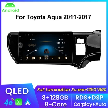 Android autórádió Toyota Aqua 2011-2017 RHD Autoradio multimédia lejátszó autó intelligens rendszer Carplay android auto RDS