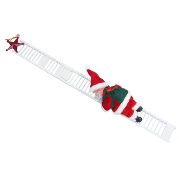 Animált Hegymászó Mikulás létrán Mikulás Játék karácsonyfa fali díszek dekoráció beltéri kültéri
