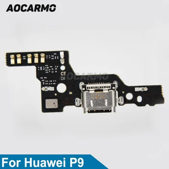  Aocarmo USB töltő dokkoló port mikrofon Flex kábel javítási alkatrészek Huawei P9-hez