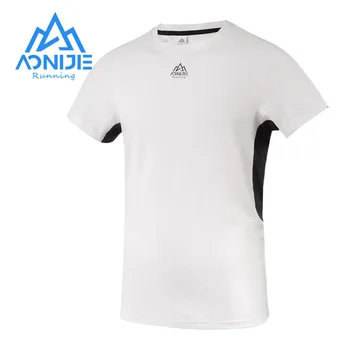 AONIJIE FM5157 férfi sport gyorsan száradó póló Lélegző futópólók Nyári rövid ujjú a napi edzőtermi fitneszhez