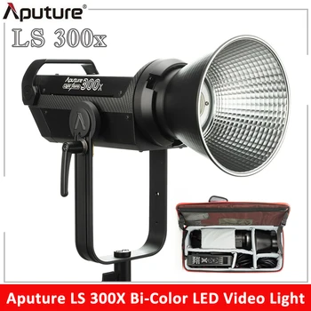 Aputure LS 300X kétszínű LED videó lámpa 2700K-6500K 300W V-bajonettes LED stúdió fényfotózás világítás Szakma viharfény