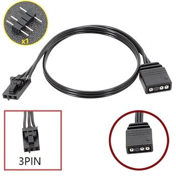  ARGB 5V3Pin - RGB adapter csatlakozó kábel Corsair ARGB eszközökhöz javítja a világítási játékot