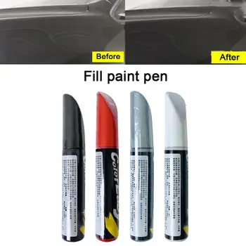 Autófesték javítás toll Karcjavító toll Professional Matt piros fehér ezüst fekete festék érintőfesték toll