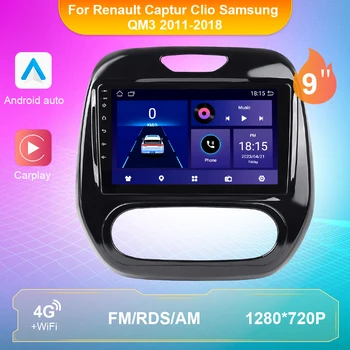  autórádió multimédiás videó lejátszó Renault Captur Clio Samsung QM3 2011-2018 Android10 Android Auto Carplay NO 2din DVD