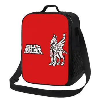 Az állatöv lovagjai Saint Seiya Pegasus hőszigetelt uzsonnás táska Kényelmes ebédzsák kempingezéshez Utazás Bento Food Box