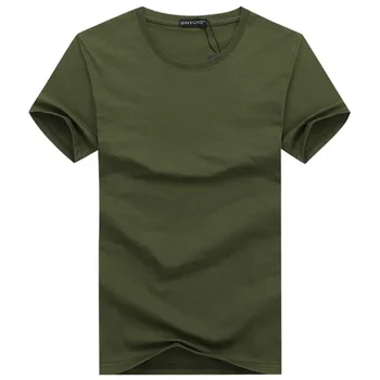 B1673 Egyszerű kreatív design vonal egyszínű pamut pólók férfi új érkezési stílusú rövid ujjú férfi póló plus size