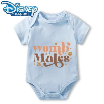 Babaruhák bodyja újszülött számára Jumpsuit fiúk lányok Disney Mickey egér rövid ujjú Romper Onesies 0-12 hónapos kor