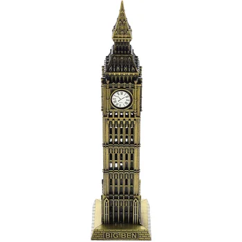 Big Ben Anglia fémépület modell dísz Nevezetességek Londonban Anglia modell fém épület modell London nevezetesség