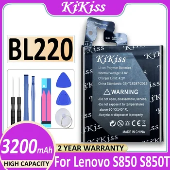 BL220 BL 220 akkumulátor Lenovo S850 S850T Batterie Batteria Batterij 3200mAh javító eszközökkel