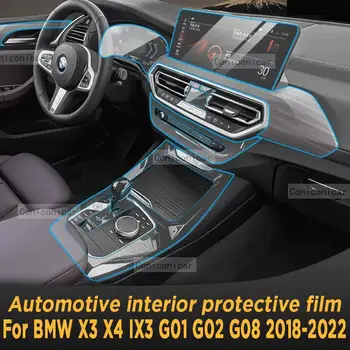 BMW X3 X4 IX3 G01 G02 G08 2018-2022 sebességváltó panel navigációhoz Autóipari belső képernyő védőfólia TPU karcvédő