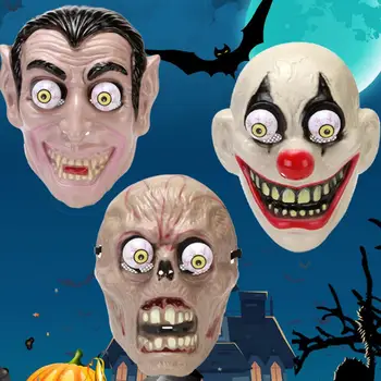 Bohóc cosplay fejfedő Valósághű bohóc fejfedő Kísérteties zombi fejfedő Valósághű újrafelhasználható kísértetjárta ház Halloweenre