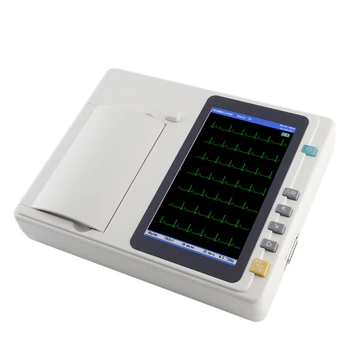 BT-EKG60c kórházi érintőképernyős orvosi hordozható EKG gép 6 csatornás állatorvosi EKG gép ára Elektrokardiogram gép