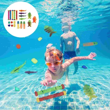 Búvármedence játékkészlet, víz alatti úszójátékok A búvárjátékok búvárbotokat tartalmaznak Polip fiúknak Nyári medence játék