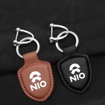 Bőr autó stílus logó Kulcstartó kulcstartó medál dekorációs ajándékok NIO EC6 ES6 ES7 ET5 ET7 EP9 EVE Auto belső kiegészítők