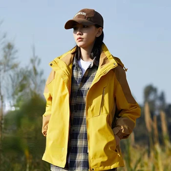 Charge ruha Tavaszi és őszi egyrétegű vékony pár kabát szélálló és vízálló, levehető kültéri hegymászó ruha