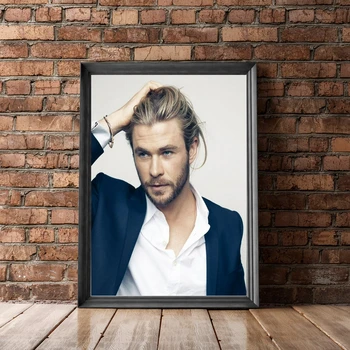 Chris Hemsworth Filmsztár Vászon poszter Hip Hop Rapper Popzene Sztár Otthoni falfestmény Művészeti dekoráció (keret nélkül)