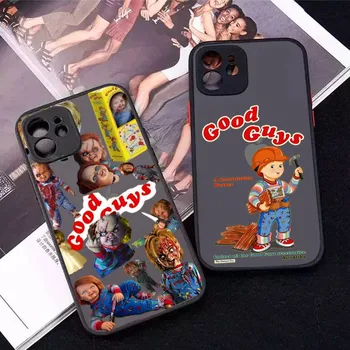 Chucky Good Guys telefontok iPhone 14-hez 11 12 13 Mini Pro Max 8 7 Plus X XR XS MAX Áttetsző matt tok