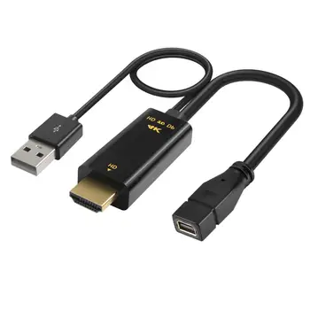 Converter kábel HDMI-hez Mini Dp női aljzathoz 4k 60Hz videokábel adapter Xbox One PS5 tartozékokhoz