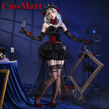 Cos-Mart Hot Game Identity V Ada Messmer Cosplay jelmez Édes Gyönyörű fekete formális ruha Tevékenység Party szerepjáték ruházat