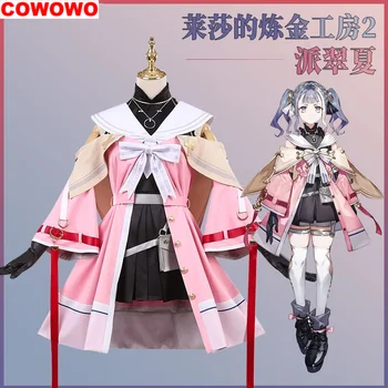 COWOWO Anime Atelier Ryza 2 Patricia Game Suit Szép ruha Gyönyörű egyenruha Cosplay jelmez Halloween Party Outfit Nők