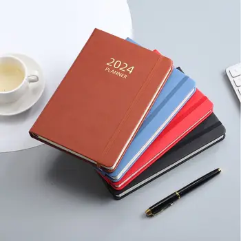 Creative 2024 A5Diary Notepad 12 hónap tennivaló Listatervező jegyzetfüzet Napló Napirendtervező Üzleti eszköz Hordozható írószerek