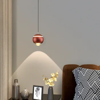 Creative Led csillár nappalihoz Villa éjjeli függő fény alumínium minimalista személyiség lakberendezés függő lámpa