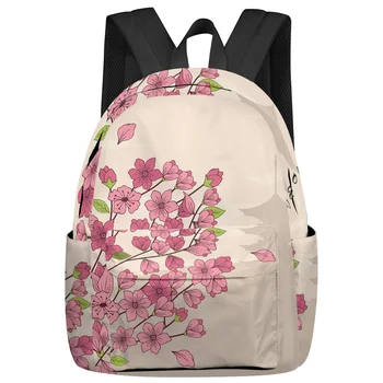 Cseresznyevirág Virágtorony Japán hátizsákok Tinédzserek Diák iskolatáskák Laptop hátizsák Férfi Nők Női Utazás Mochila