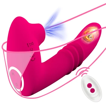 Csikló szopás vibrátor Női távirányító Csikló szopó csikló stimulátor Valódi dildó vibráló szex játék nőknek Felnőtteknek 18