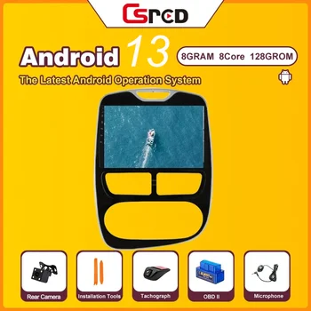 Csred Android 13 automatikus rádió Renault Clio 4 ZOE 2012-2019 autós multimédia lejátszó GPS navigáció fejegység sztereó lejátszó