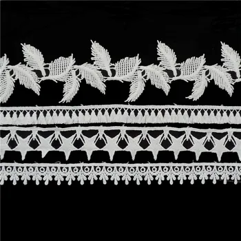 Cusack 3 méter tollbojt pentagram törtfehér csipke szalag díszítések ruhákhoz jelmez díszítések otthoni textil dekoráció varrás