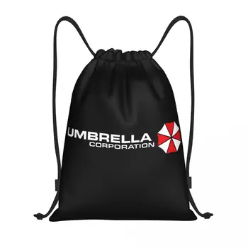 Custom Umbrella Corporation húzózsinóros hátizsák táskák Nők Férfi könnyű videojáték Edzőterem Sport zsákzsákok vásárláshoz