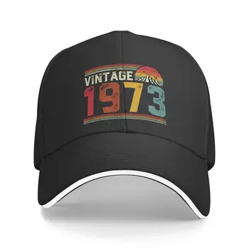 Custom Vintage 1973 Baseball sapka Női Férfi Lélegző 49. éves születésnapi ajándék Apa kalap Kültéri