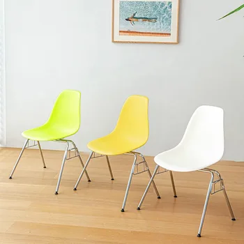 Designer vintage étkezőszék Kényelmes ergonomikus Nordic Metal székek Minimalista irodai kanapék Salle Manger Otthoni bútorok